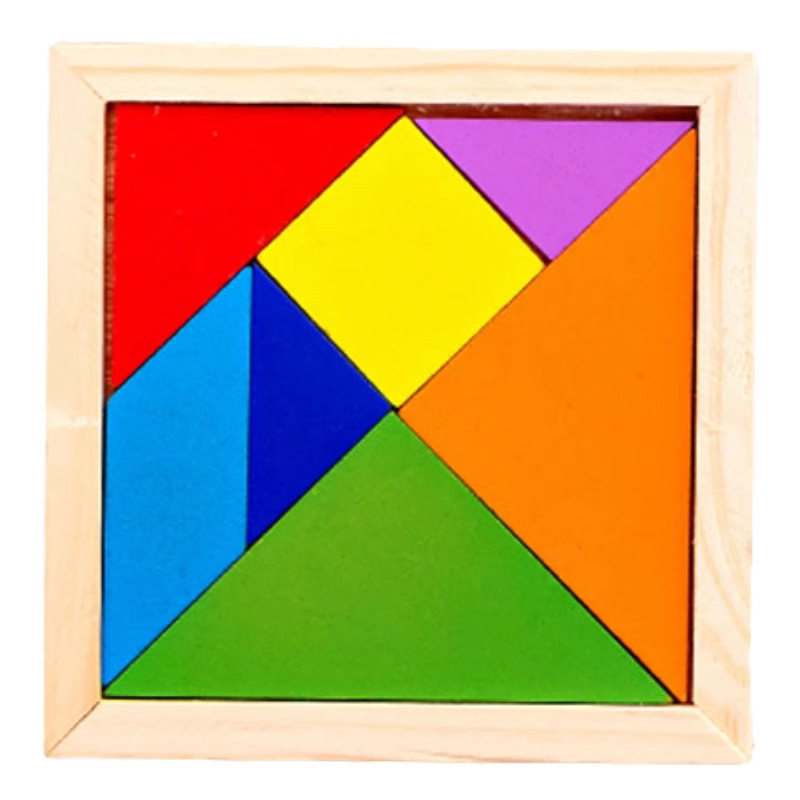 七巧板小学生一年级儿童数学教具二年级智力拼图下册玩具拼图