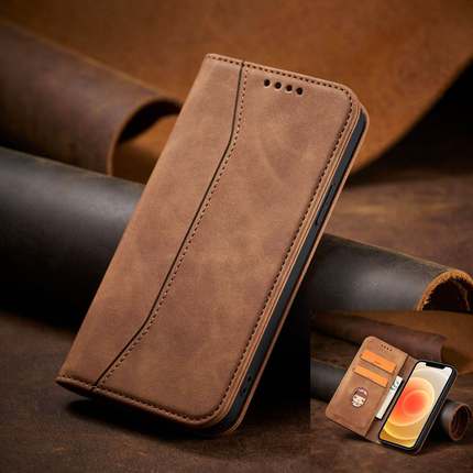 iPhone13 12 11 Pro Max Case Leather Flip Wallet Stand Card