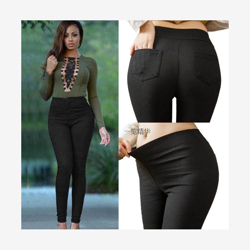 Womenjeansblacktiwhed图片