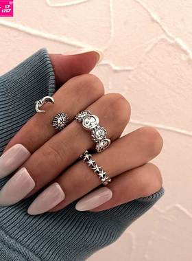 New Creative Retro Open Joint Ring 3-Piece Set accessories