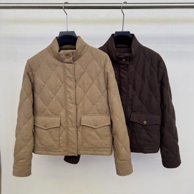 2025冬季新款老钱风天丝麻时尚休闲气质新国标保暖羽绒服外套女