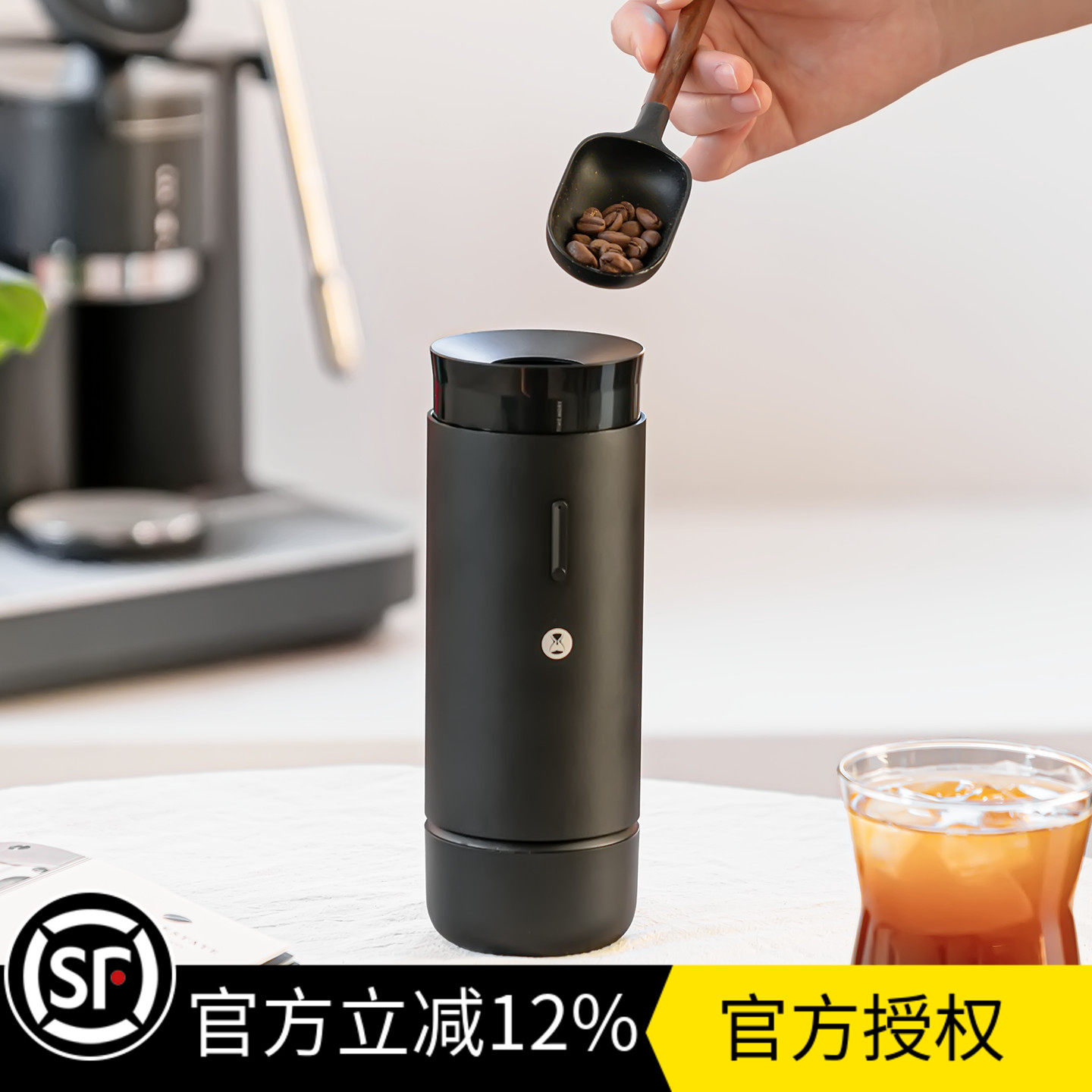 泰摩小旋风01S便携式电动磨豆机意式手冲咖啡豆自动研磨机家用