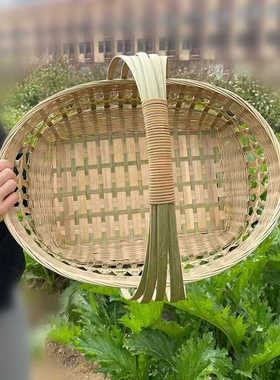 竹制品户外零食糕点篮