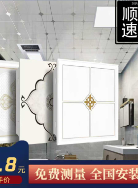 集成吊顶铝扣板客厅二级吊顶餐厅卫生间厕所房间厨房吊顶材料自