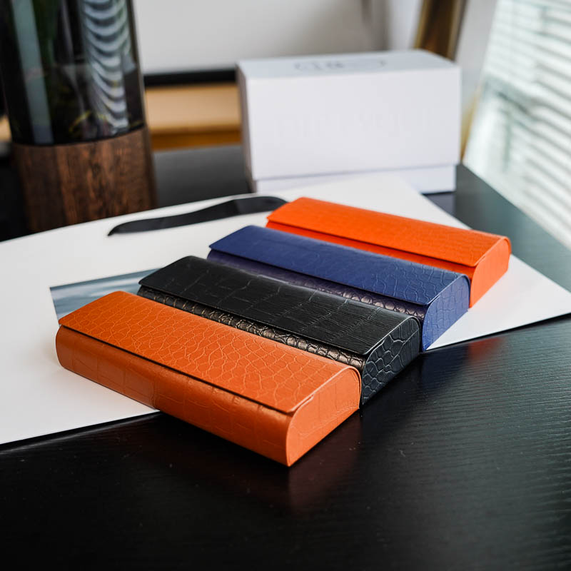 复古鳄鱼纹便携抗压防压眼镜盒