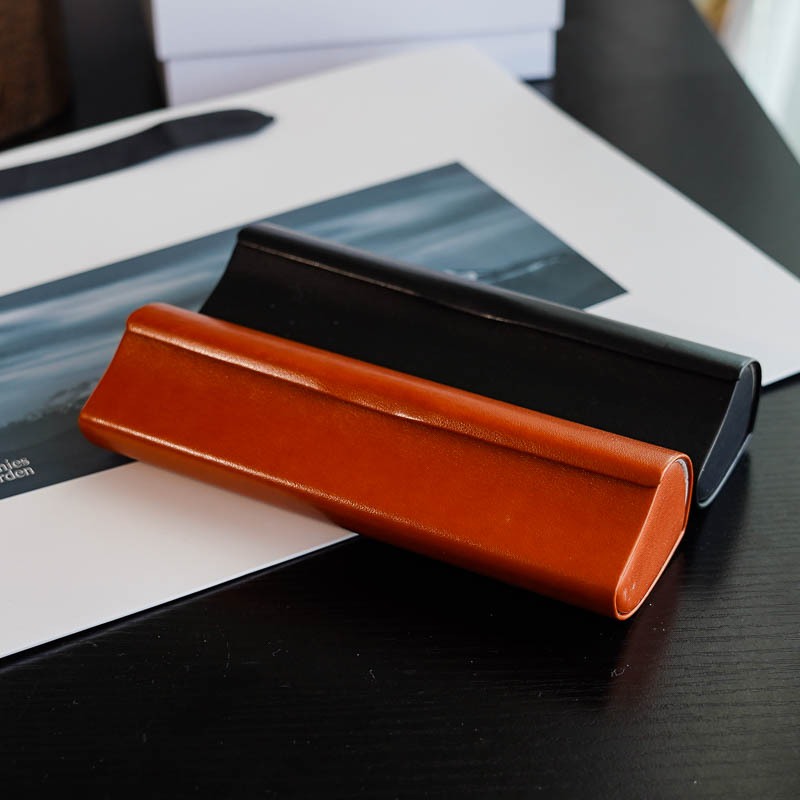 复古皮质眼镜盒抗压太阳镜收纳盒