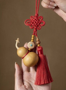 真葫芦手工编织中国结流苏挂绳