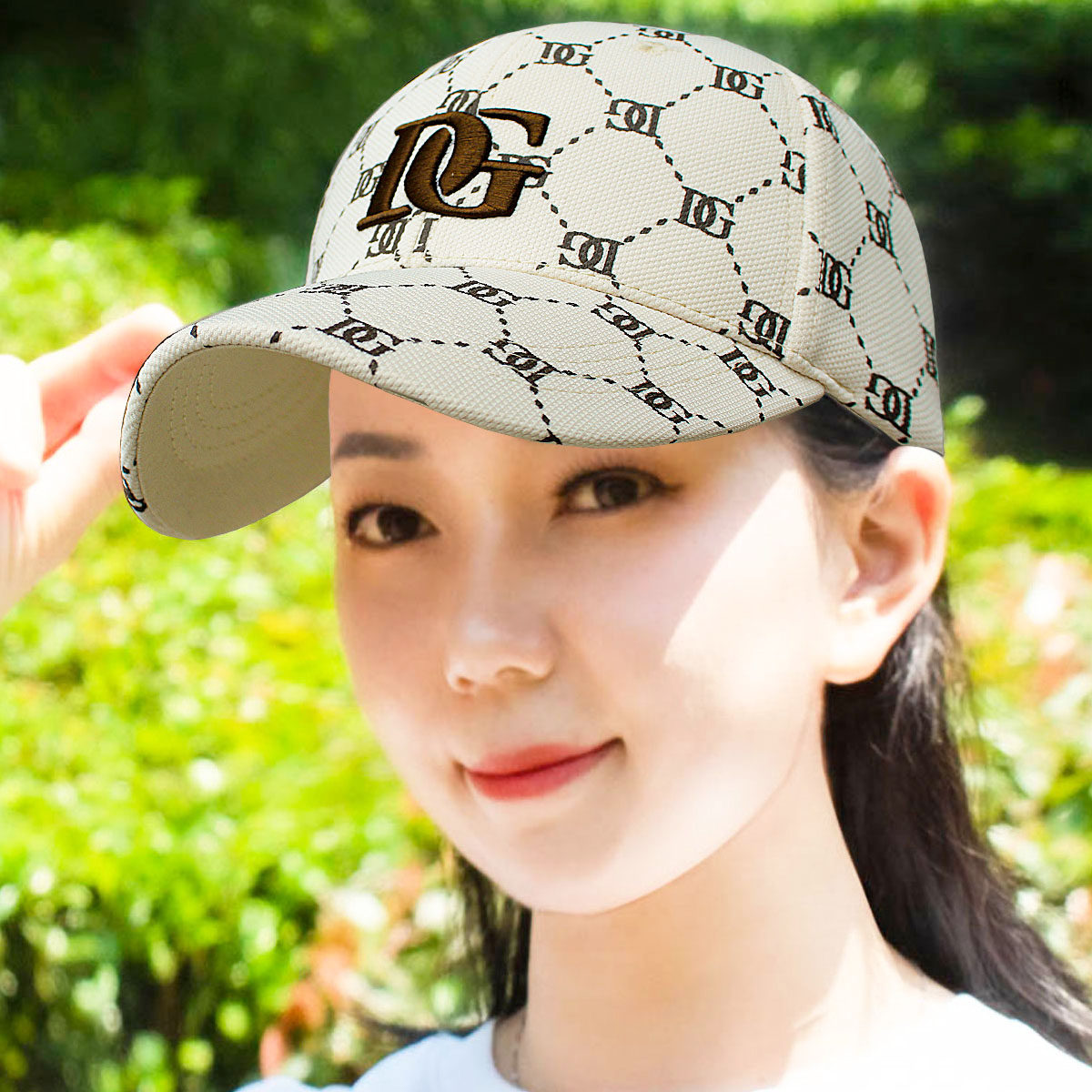帽子女洋气百搭鸭舌帽硬顶四季防晒棒球帽男新款显脸小遮阳帽刺绣图片