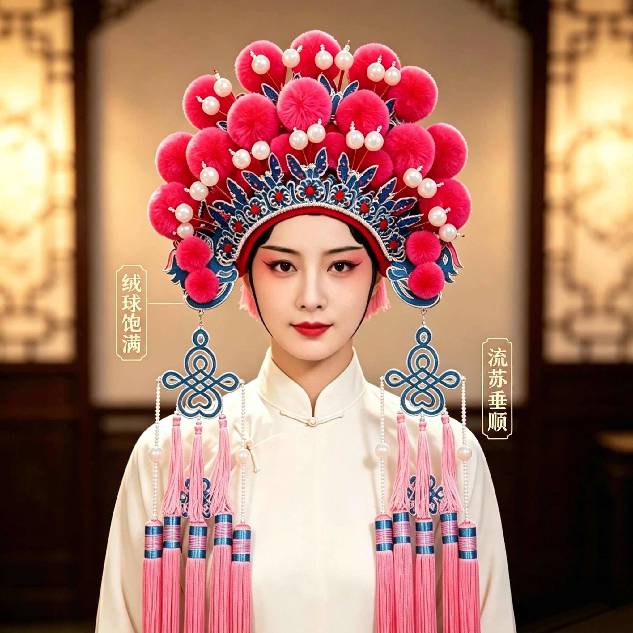 京越剧戏剧戏曲贵妃醉酒新娘头饰凤冠霞披中式婚礼影楼古装蝴蝶