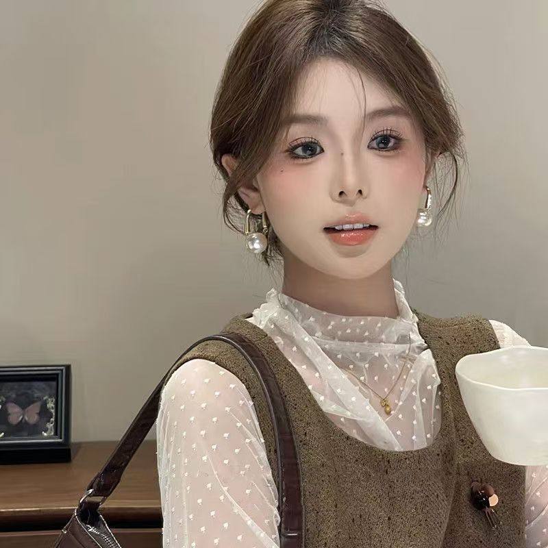 法式轻奢高级感金色珍珠链条前后戴耳钉女小众设计感温柔气质耳环,饰品/流行首饰/时尚饰品新,耳饰,淘宝优惠券,粉丝福利购,淘宝优惠卷