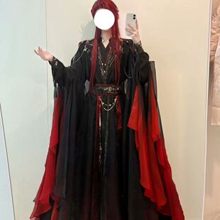惊羽影视风仙侠风武侠男女同款套装魔道魏无羡cos古风漫展演出服