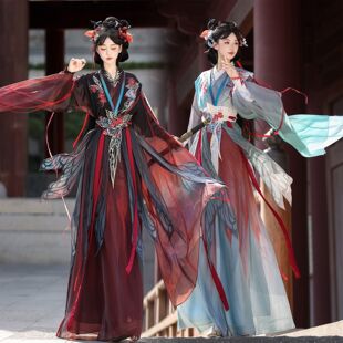 古风汉服女2026新款仙气飘逸武侠影视仙侠风男同款刺绣中国风古装