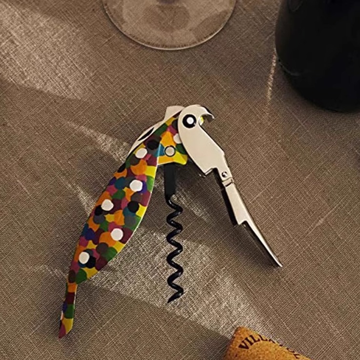 意大利原装进口ALESSI/鹦鹉多功能红酒开瓶器家用节日乔迁礼物