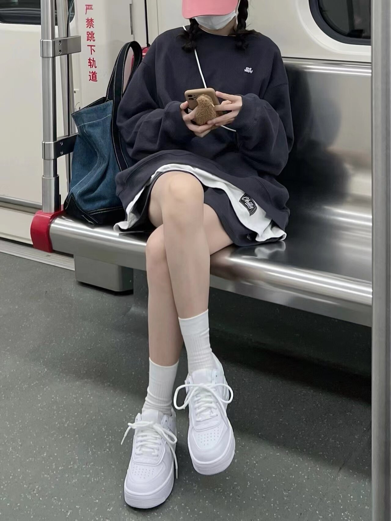 여성을위한 와플 홍콩 스타일 스포츠 정장 봄 가을 새로운 느슨한 한국어 버전 INS 트렌디 한 학생 캐주얼 러닝 투피스 세트