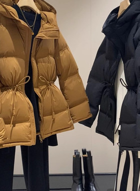 IN BLUE JIN南风高端渠道货！新标白鸭绒收腰保暖羽绒服面包服
