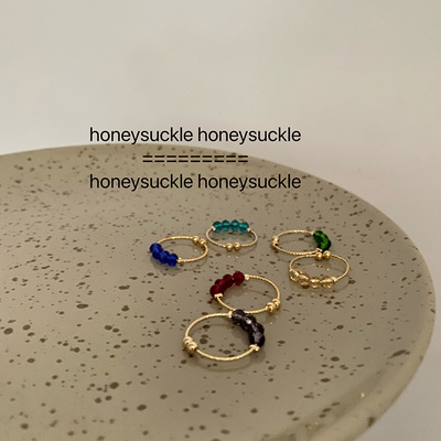 忍冬honeysuckle买ins风戒指合集