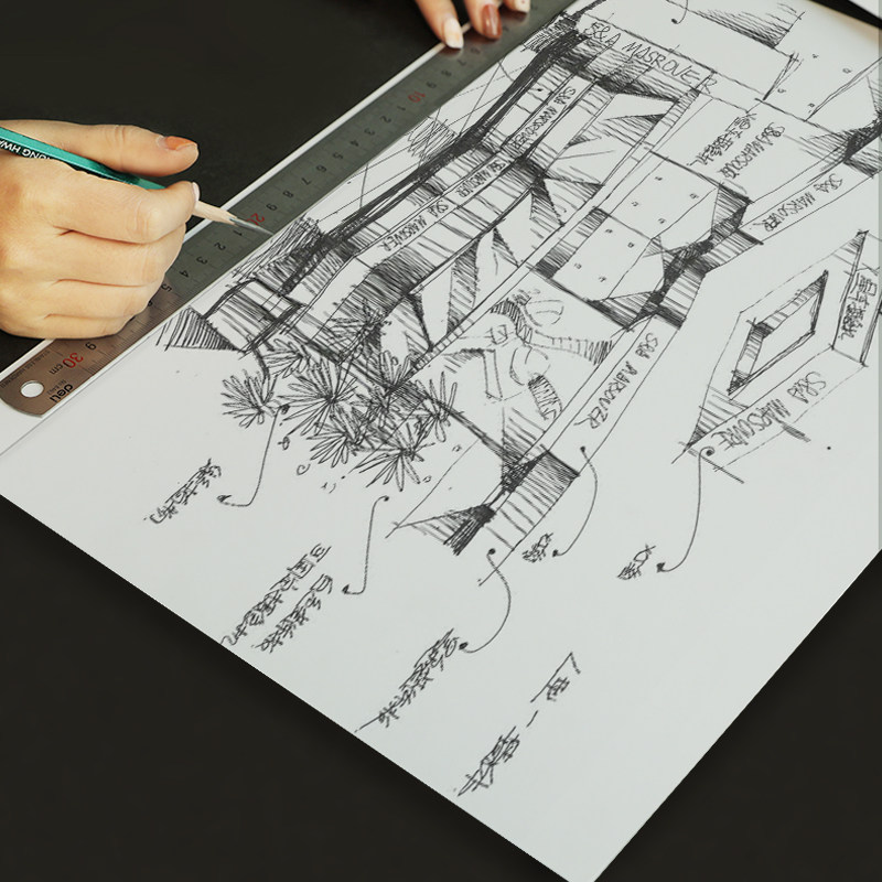 350G 양면 흰색 골판지 구 아슈 그림 두꺼운 하드 종이 DIY 손으로 그린 ??아트 수제 종이 4K 오픈 대형 흰색 카드