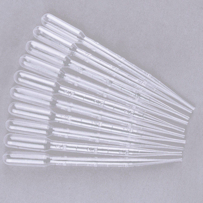 3ml塑料带刻度滴管幼教幼儿园一次性滴管塑料滴画吸管10支装