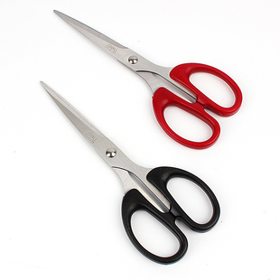 得力6034办公美工剪刀 学生家用不锈钢剪纸刀手工裁纸刀剪纸刀