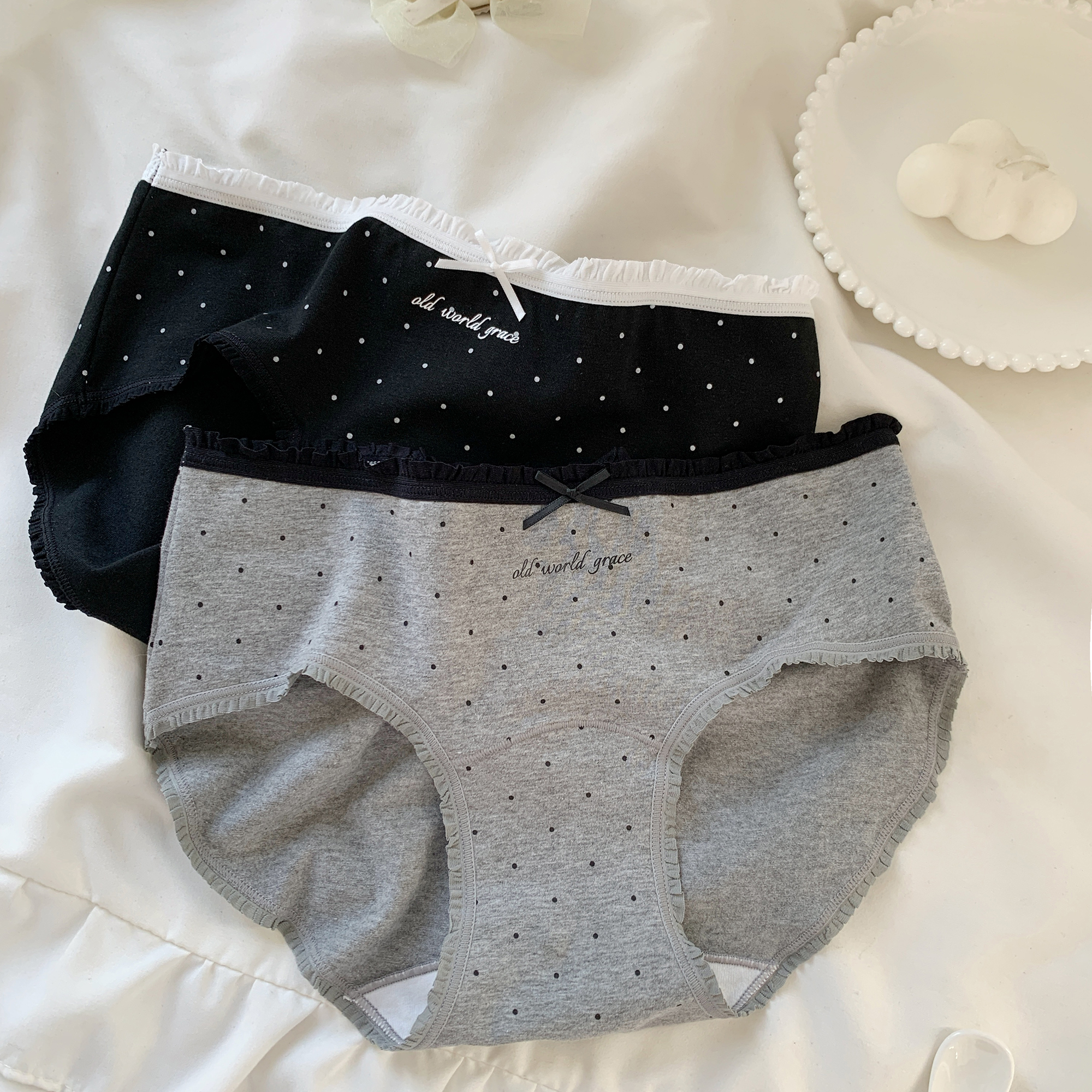A类棉可爱波点内裤女生