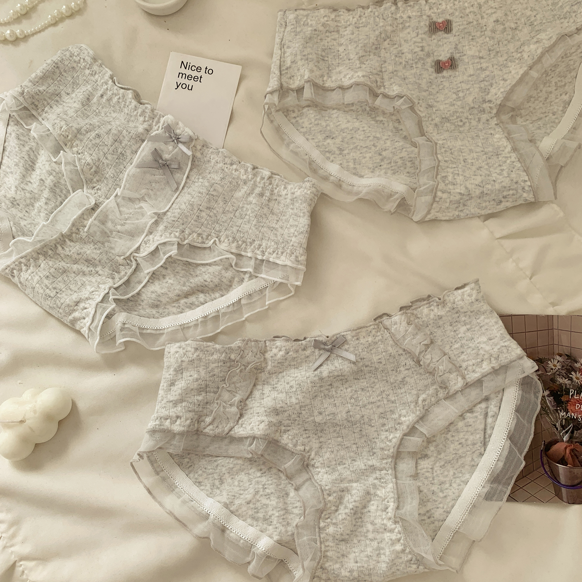 10A抗菌裆可爱少女内裤