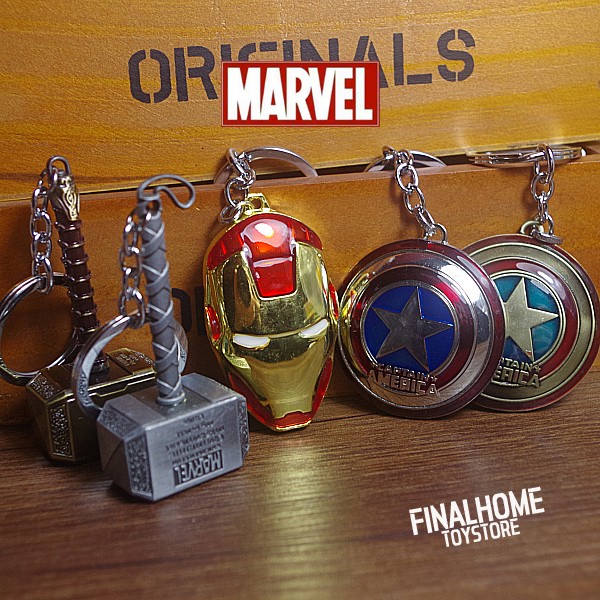 美国队长雷神钢铁侠金属挂件