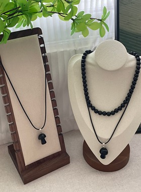 黑玛瑙串珠新中式项链