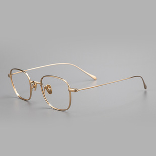 纯钛眼镜架方形女小框眼镜GWS199增同款高度数近视眼镜框深圳工厂