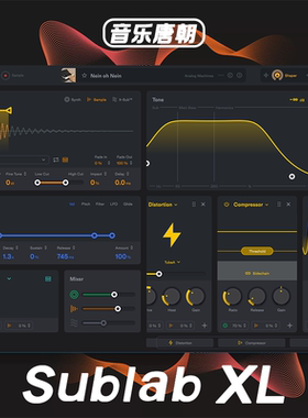 FAW Sublab XL 超强808贝斯底鼓重低音合成器插件WIN+MAC