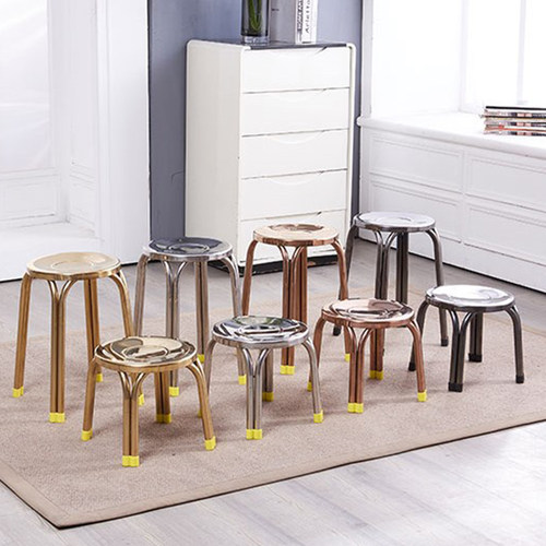 加厚不锈钢圆凳子矮凳