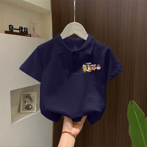 夏季纯棉短袖儿童POLO衫卡通