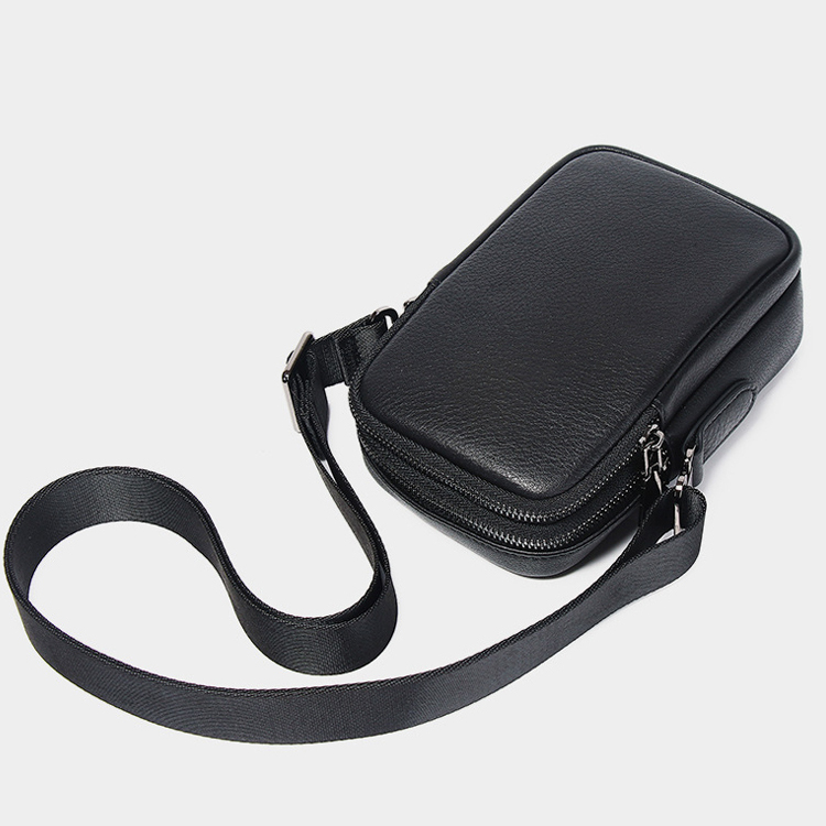 头层牛皮复古时尚单肩斜跨小包