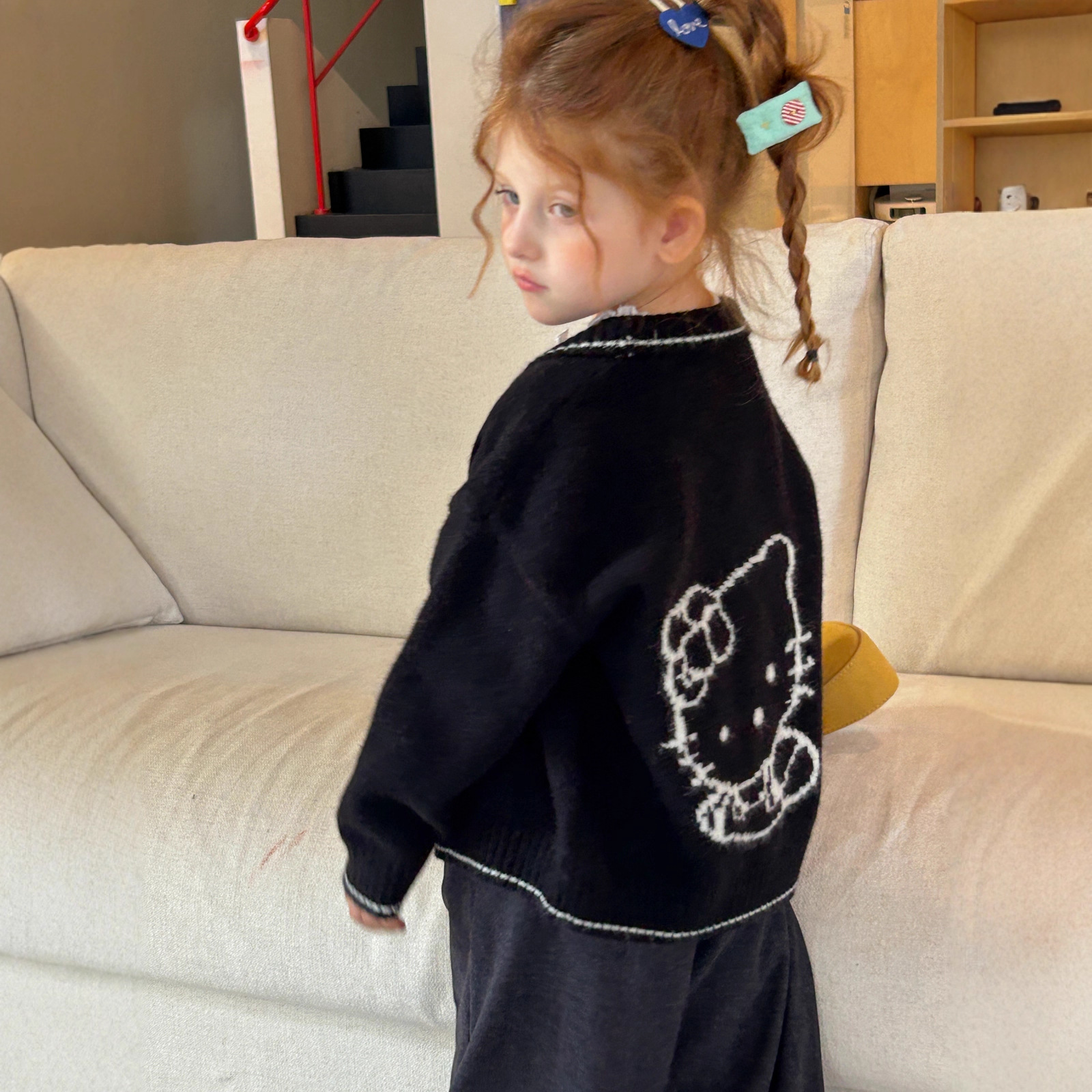 GOLI·慵懒风  猫咪宽松针织开衫