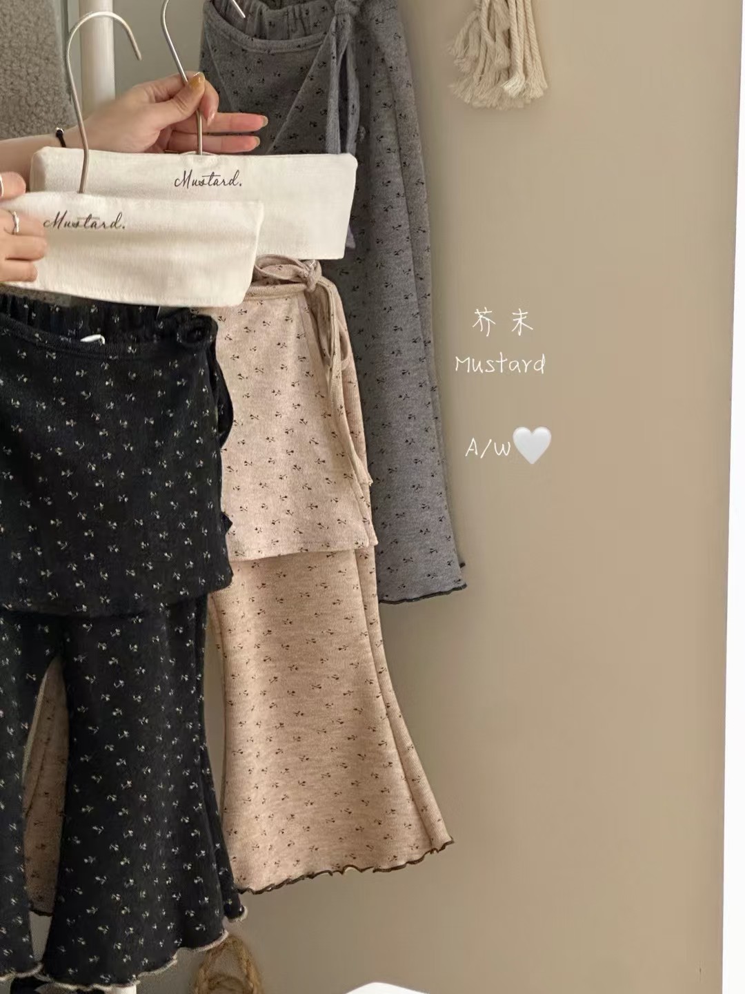 GOLI·加绒碎花屁帘裤  屁帘可以拆卸