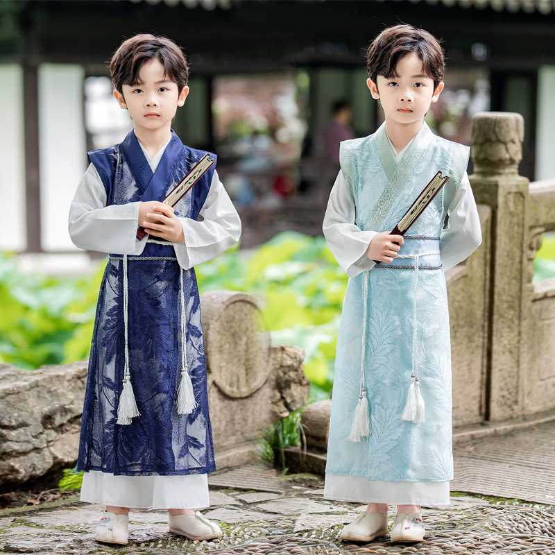 男童唐装汉服夏装新款国学演出