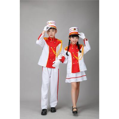 新款幼儿园小学生升旗手服装演出