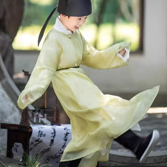 唐朝诗人主题儿童古装汉服国学含