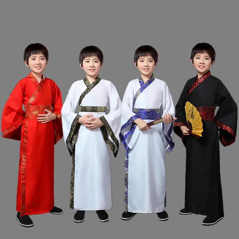 儿童古装演出服男童汉服国学