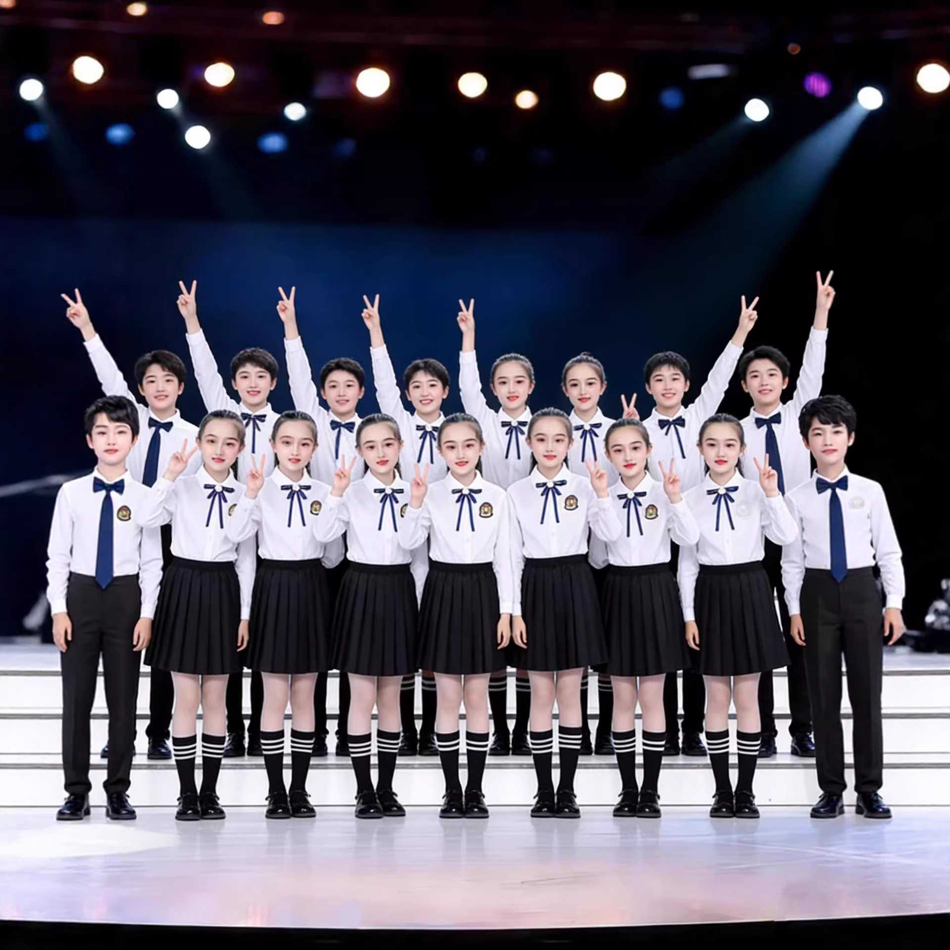 儿童合唱演出服中小学生运动会男