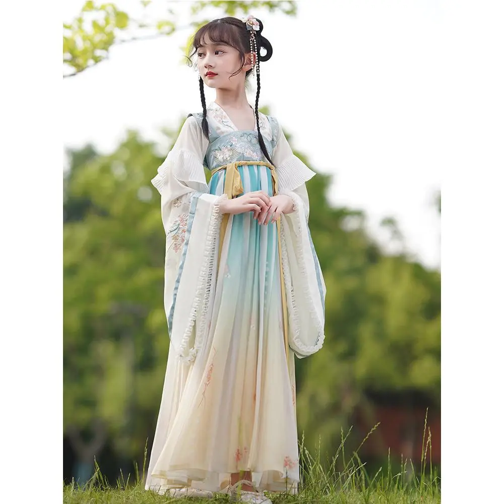 汉服女童春秋款儿童唐装古风超仙