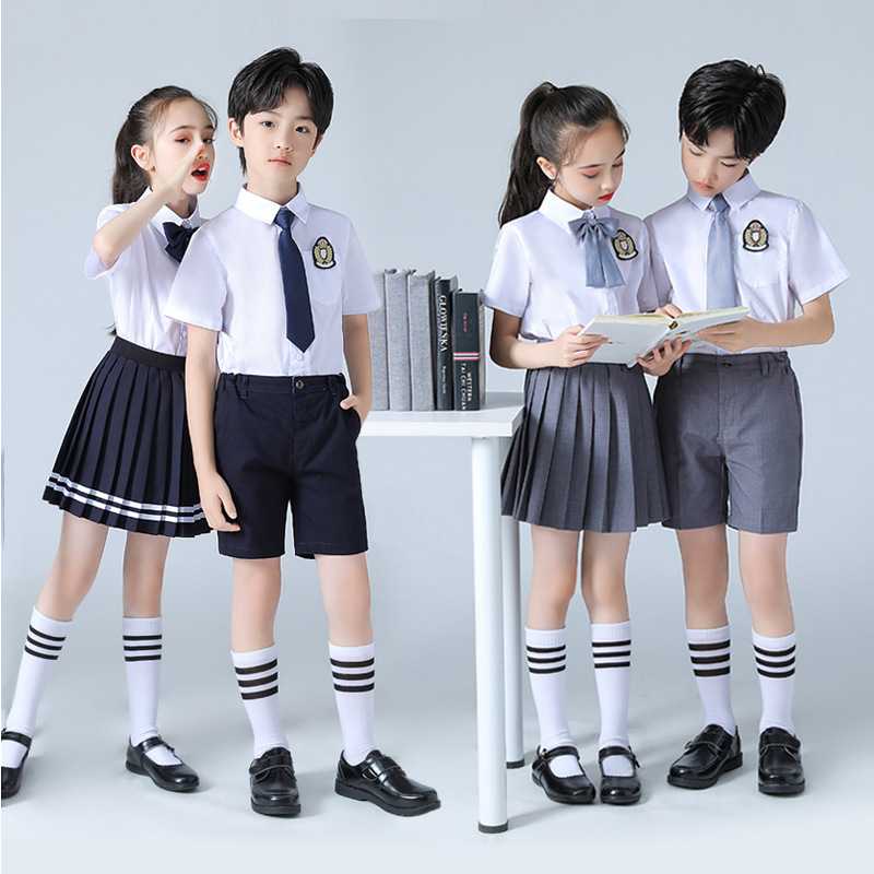 中小学生大合唱毕业英伦风园服30