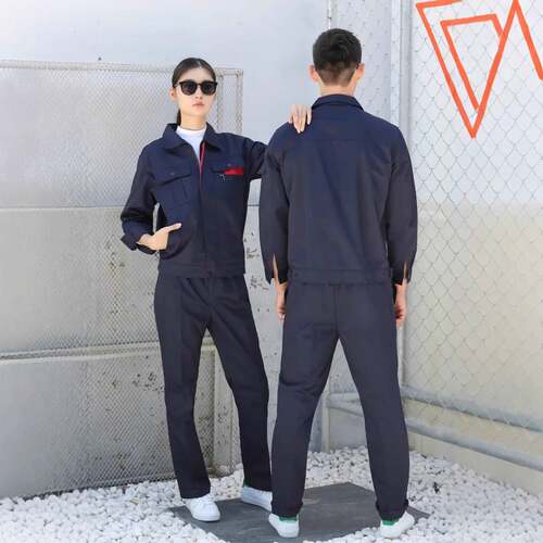 春秋长袖耐磨工作服套装男女通用