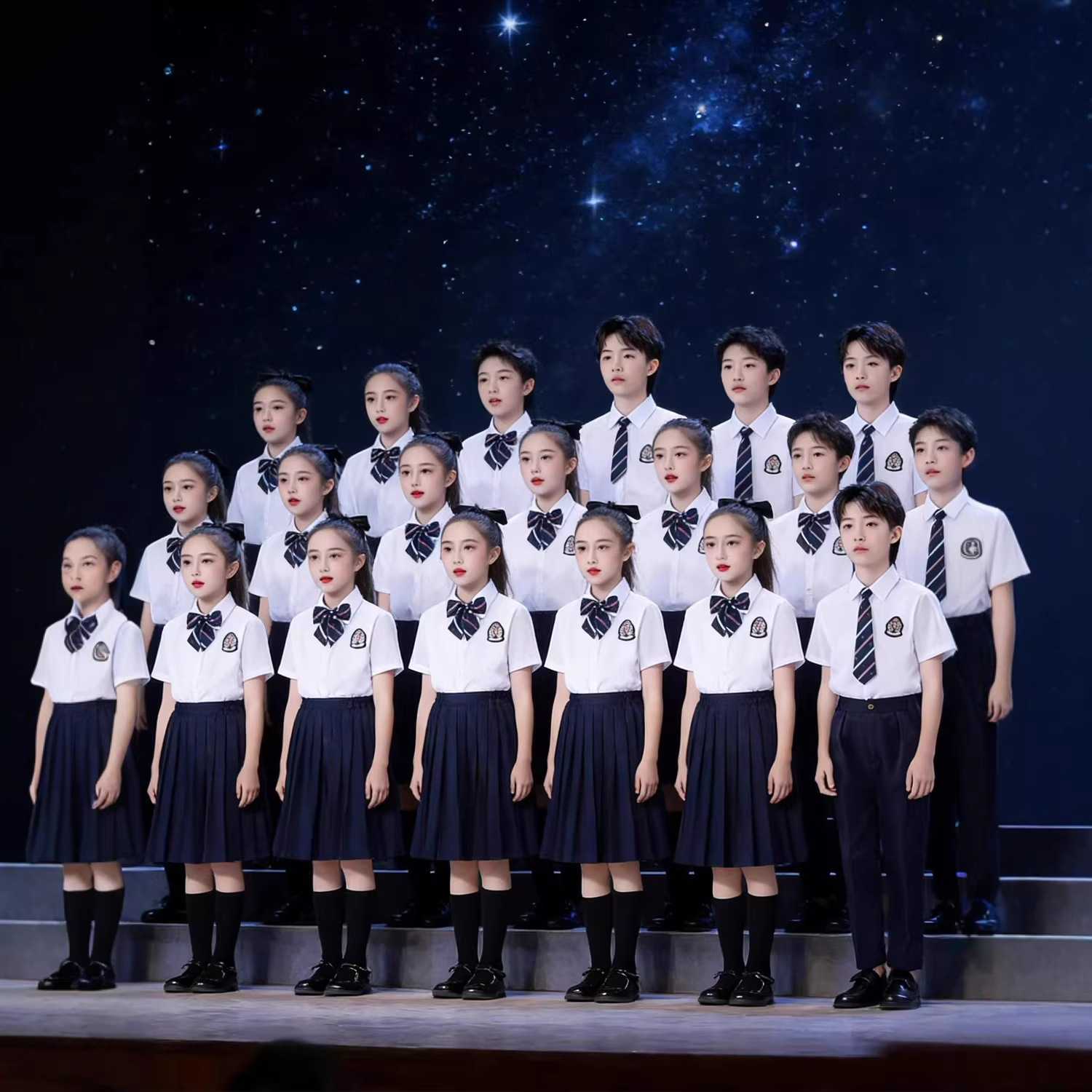 儿童合唱朗诵演出服｜中小学生+