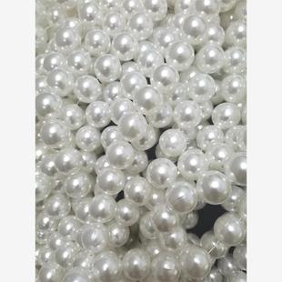 戏剧帽子配件珠子白色空心双孔凤冠大皮珠头饰零件