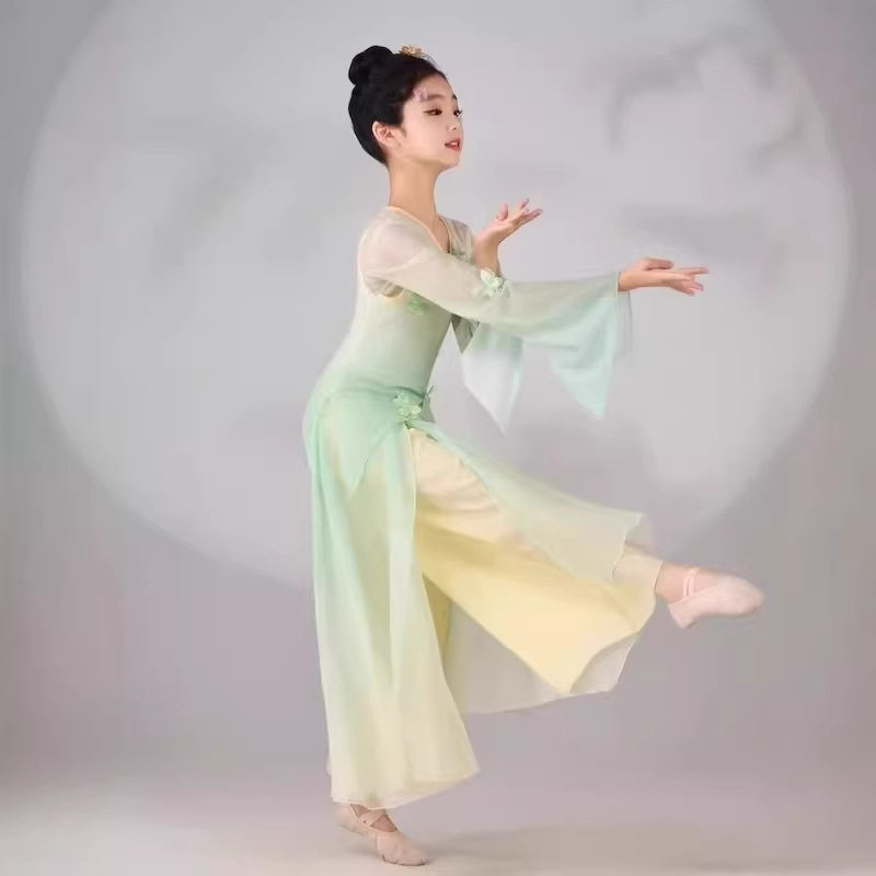 儿童古典舞练功服女飘逸中国舞