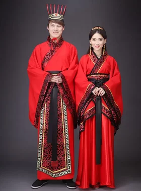唐装汉服男女婚服情侣国学服饰