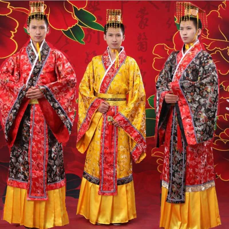 成人龙袍皇帝装男唐装汉服影楼
