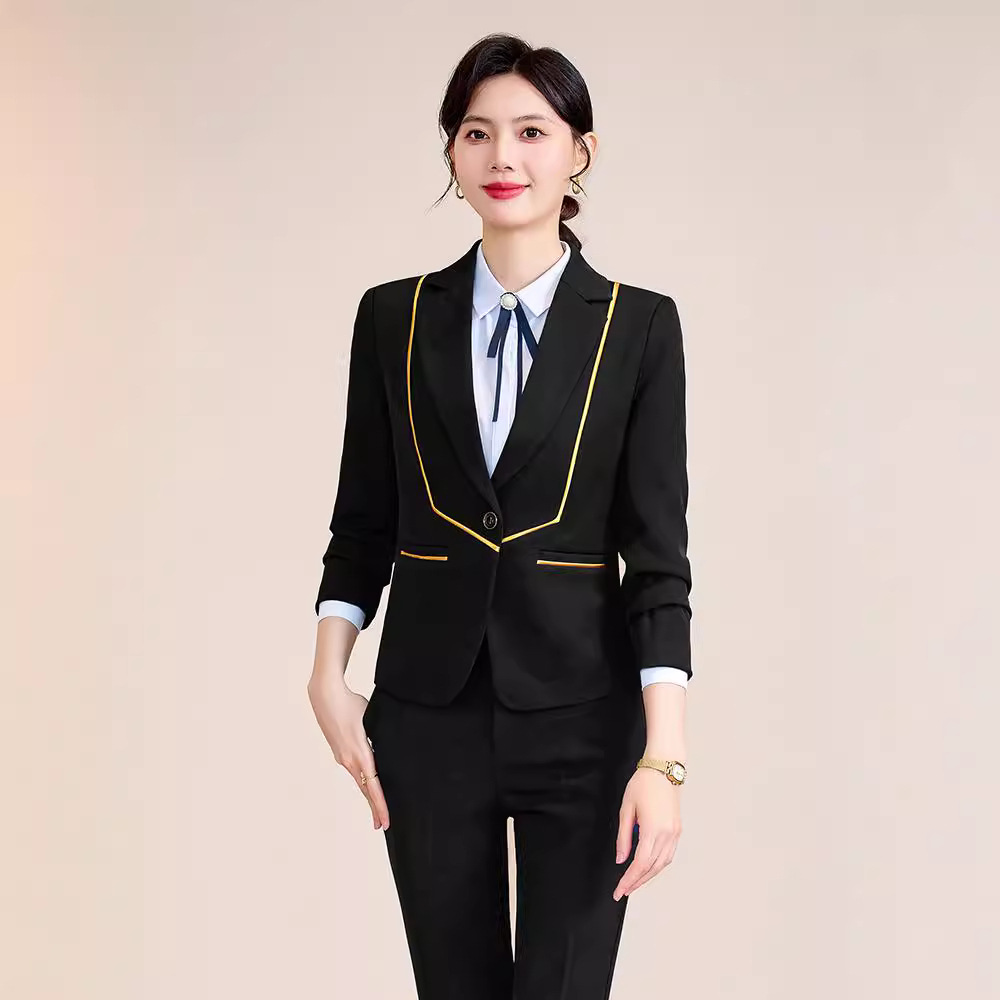 今年秋冬新款酒店前台酒楼工作服
