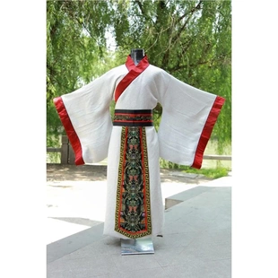 新款古装服装男汉服男士曲裾臣子官服汉朝大臣大氅书生直裾深衣