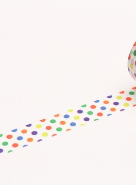 mt 和纸胶带 手帐胶带 for kids 彩色点 MT01KID002 15mm×7m整卷